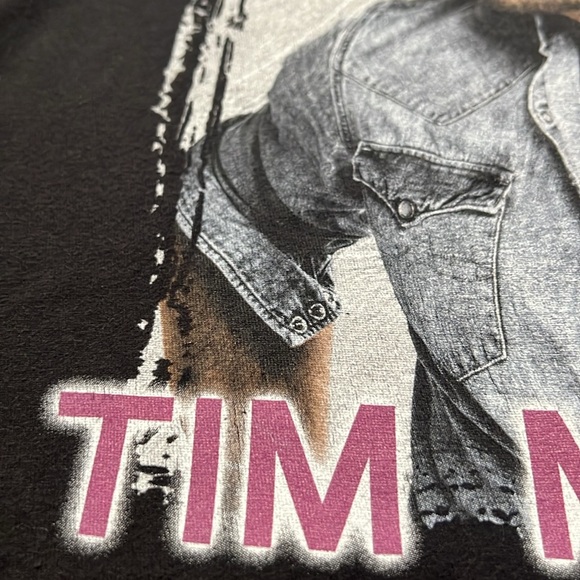 Vint2014 Tim McGraw Black Concert T Shirt Sundown Heaven Town Sz S GUC - Picture 5 of 11